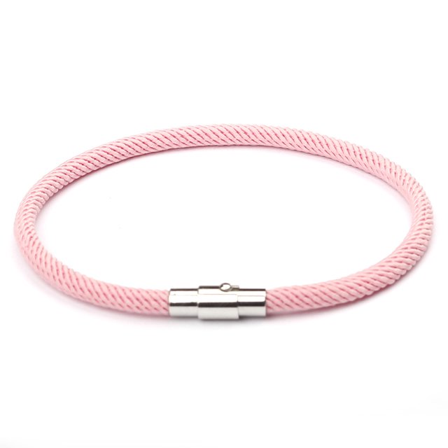 Innovador regalo de San Valentín para parejas: joyería de cuerda roja de la suerte, pulsera con hebilla magnética para este año de vida