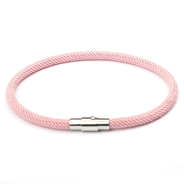 Innovador regalo de San Valentín para parejas: joyería de cuerda roja de la suerte, pulsera con hebilla magnética para este año de vida
