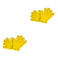 thumbnail image 4 of Advancent Guantes para niños Invierno Cálido Deportes Equipo Regalos Tejido fino amarillo fluorescente amarillo 2piezas Advancent CBP207161, 4 of 5