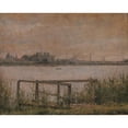 thumbnail image 2 of Christen Købke 14x12 Gold Ornate Wood Frame and Double Matted Museum Art Print Titled - View of Copenhagen Seen from Dosseringen (1835 - 1838), 2 of 4