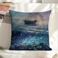 thumbnail image 6 of Boat water stars Linen toss pillowcase Decoration pillowcase Gift preferred 24x24" Cushion cover 2 set Sofa pillowcase Sofa bedroom living room car, 6 of 8