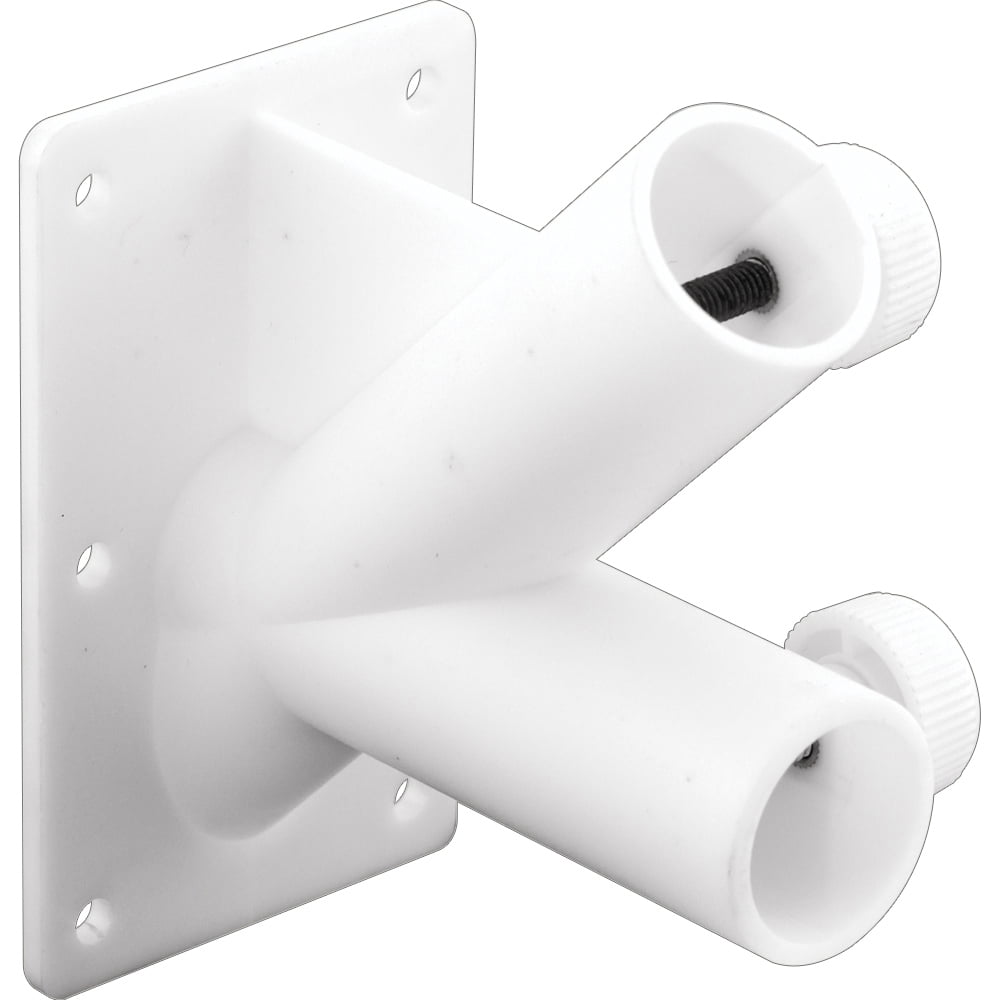 White Plastic, Two Position Flag Pole Holder