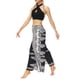 thumbnail image 2 of VISgogo Pantalones de pierna ancha de verano para mujer, pantalones sueltos sueltos de tiro medio con estampado bohemio con divisiones para yoga, playa, vacaciones VISgogo  moda, 2 of 9