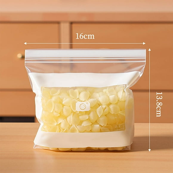 Food Storage Bags Plastic Reusable Sealable Freezer Bags For Kitchen Fresh Keeping Produce Vegetables Fruits Refrigerator Storage Durable Leak Proof Design