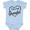 thumbnail image 3 of Inktastic I Love My Grandpa in Black Chalk Heart Boys or Girls Baby Bodysuit, 3 of 5