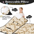 thumbnail image 3 of Daisy Pioneer Flower and Large Butterflies Teens Toddler Nap Mat with Pillow, Sleeping Mat Bag for Preschool Daycare 51"x22", 3 of 6