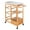 Brown, variant on Kitchen Island Cart with Baskets, Rolling Kitchen Island on Wheels with Storage, Kitchen Cart with Drawer, Brown