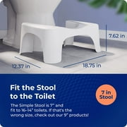 Squatty Potty Simple Non-Slip Bath Stool, White