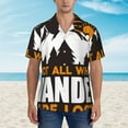 thumbnail image 4 of Kll Men'S Hawaiian Shirt Short Sleeve Button Down Beach Shirts-Not All Who Wander Are Lost4, 4 of 8