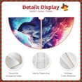 thumbnail image 4 of KLL Starry Multicolored Wolf Christmas Tree Skirt 48" ,Party Decorations Farmhouse for Christmas Decorations Holiday Party, 4 of 6