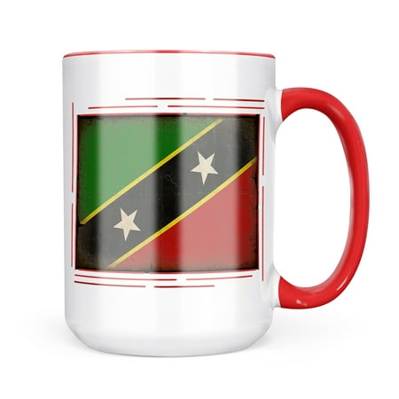 

Neonblond St. Kitts and Nevis Flag with a vintage look Mug gift for Coffee Tea lovers