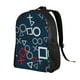 thumbnail image 2 of Balery Navy Blue Geometric Mochila - Mochila Estilosa y Duradera para Laptop de 15 Pulgadas con Tela Oxford Impermeable, 2 of 8
