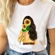 thumbnail image 3 of Camiseta de dibujos animados para mujer, ropa de manga corta, informal, de viaje, bonita, a la moda, 3 of 5