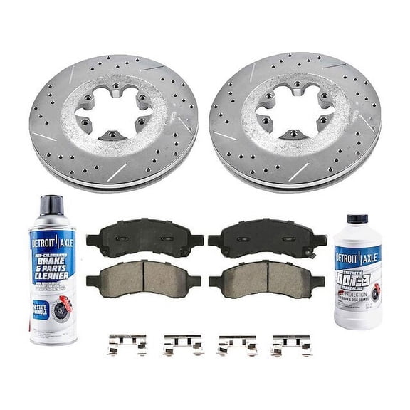 Front Brake Pad and Rotor Kit - Compatible with 2009 - 2012 Chevy Colorado 2010 2011