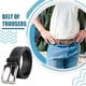 thumbnail image 3 of Qarigey Cinturón de hombre de textura suave para todas las tendencias que combina con un aspecto limpio, trenzado, elástico, casual, hebilla Cinturones Negro 110cm, 3 of 6