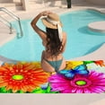 thumbnail image 7 of GZHJMY Beach Towel for Women Girls, Spring Flower Bushes Bath Towel, Oversized Lightweight Sport Towel, 31x51 Inch, 7 of 7