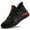 Black red, variant on Lightweight Fashion Steel Toes Safety Shoes for Men Working Shoes Women's Non-Slip Industrial Protective Shoes Footwear