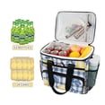 thumbnail image 2 of FORMRS Insulated Cooler Bag 24 Cans Capacity Soft Leakproof Lunch Box with Side Pockets, Light Lemon, 2 of 7