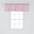 thumbnail image 2 of Ambesonne Geometric Window Valance, Pink Tones Stripes, 42" x 18", Pink Grey White, 2 of 3