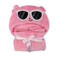 thumbnail image 6 of ColorProfitKids  1 Set 100% Cotton Baby Bath Hooded Towel Animal Shape Washcloths Bath Blanket, 6 of 9