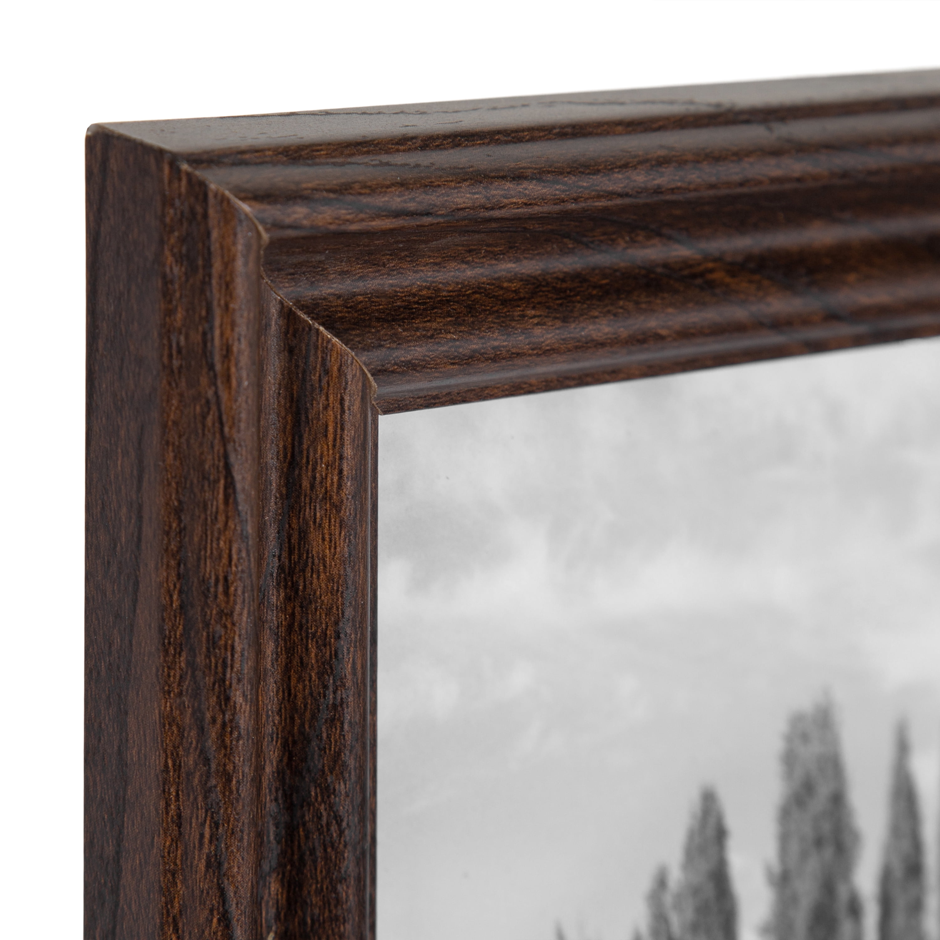 Mainstays 8 x 10 Traditional Gallery Wall Picture Frame, Brown, Set of 2