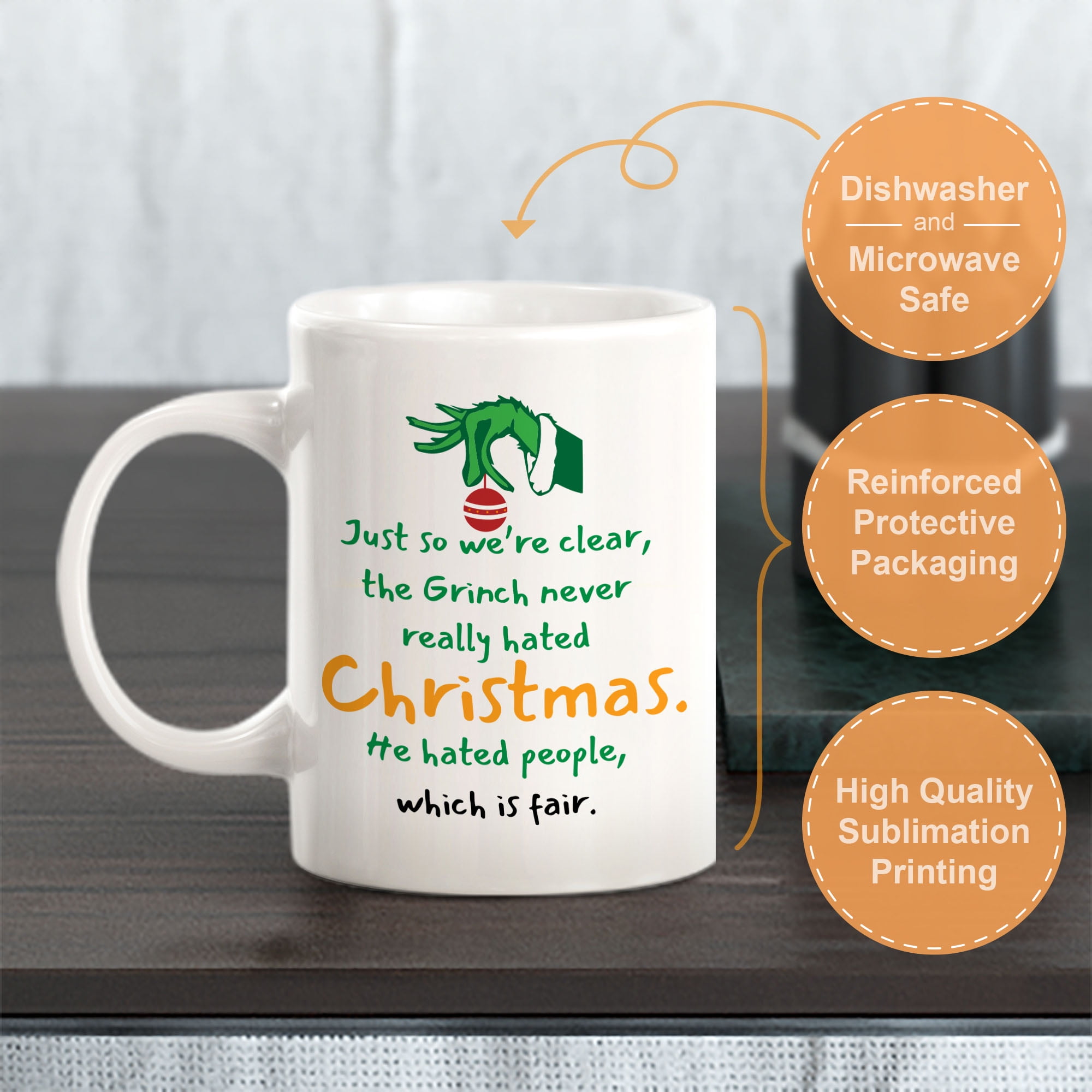 Funny Grinch Christmas Is This Jolly Enough Mug Gift - Teeholly