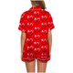 thumbnail image 4 of Conjunto de Verano para las Mujeres Día de San Valentín Amor Impreso Cuello de Manga Corta con Pantalones Cortos, Poliéster Ligero para el Uso Informal, 4 of 9