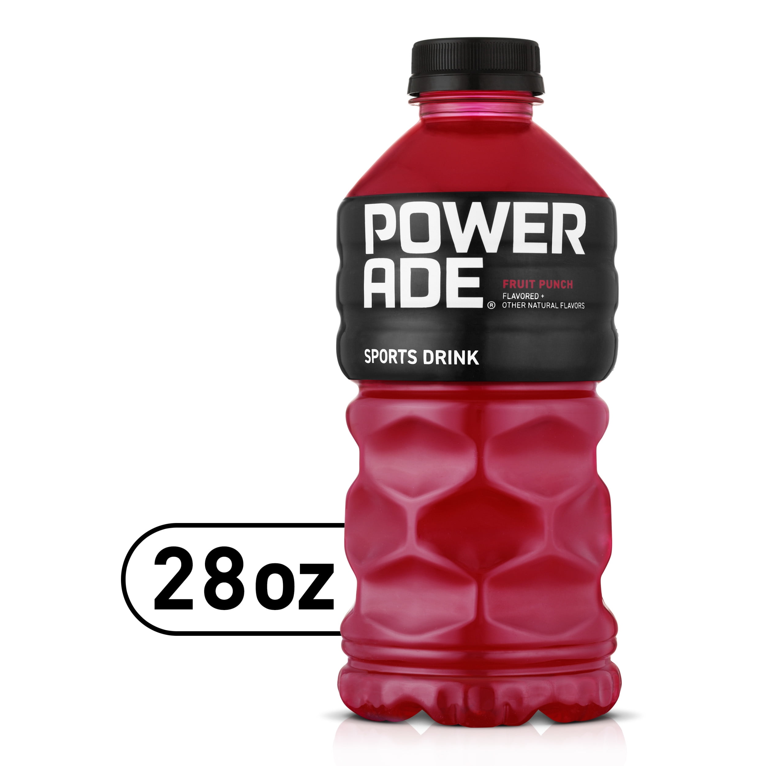 POWERADE Fruit Punch, ION4 Electrolyte Enhanced Fruit Flavored Sports Drink, 28 fl oz