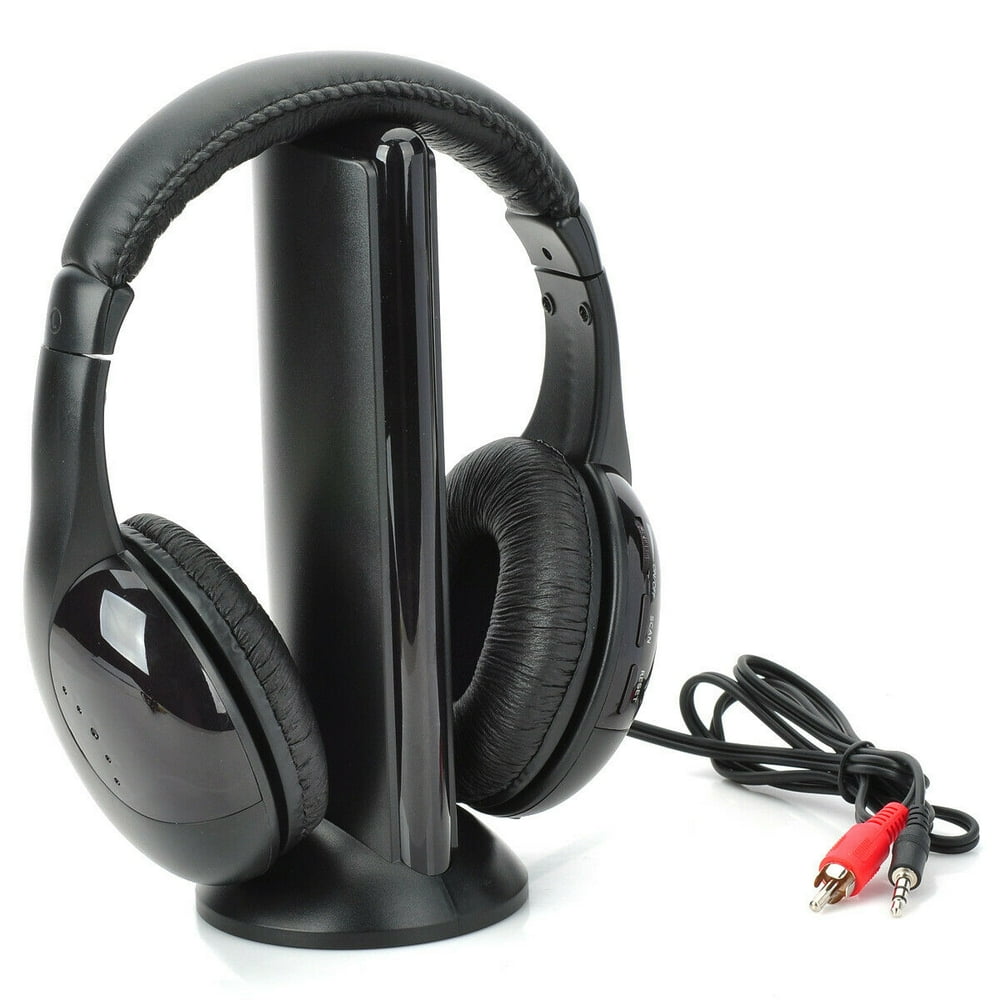 New 5 in 1 Stereo Wireless Headset Headphone+FM Transmitter for Laptop