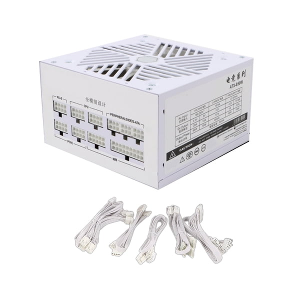 850W Gaming Power Supply, Full Modulars Cable Management, Quiet 120mm Hydraulic Bearing Fan