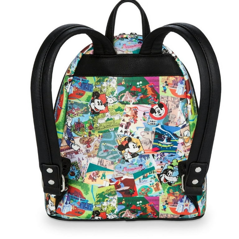 Disney parks collage clearance mini backpack by loungefly