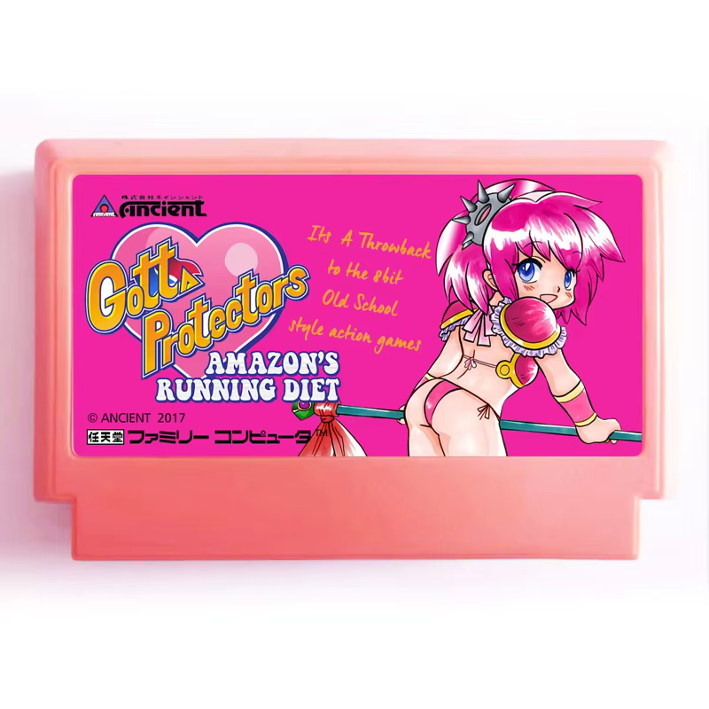Protectors Amz's Running Diet Game Cartridge for FC Console,60 Pins Video Game Card