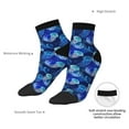 thumbnail image 6 of Fuzoiu Glowing Jellyfish Pattern Print Adult Socks, Crew Moisture-wicking Socks, Unisex Cushion Crew Socks,Casual Sports Ankle Socks, 6 of 7