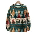 thumbnail image 3 of Yokua Women's Long Sleeve Christmas Pullover 3 D Christmas Printed Pullover Sweatshirt, 3 of 7