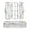 Cute Otters in Various Poses, variant on Plastic Pencil Box Large Capacity Pencil Boxes Clear Boxes with Snap-Tight Lid Stylish Office Supplies Storage Organizer Box Cute Otters in Various Poses
