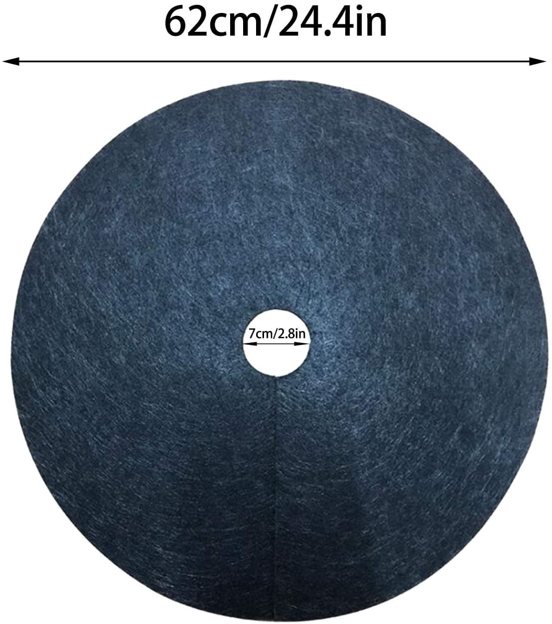 XIOP Tree Rings Landscaping, 24 Inch Non-Woven Fabric Tree Protector Mat Plant Cover, Mulch for Landscaping Weed Control and Root Protection, Indoor Outdoor Gardening Supplies-240524