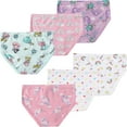thumbnail image 2 of Girls Princess Underwear Little Kids Unicorn Panties Toddler Cotton Breathable Comfort Mermaid Briefs Childrens 6 Pack Undies Size 10, 2 of 6