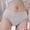 Gray, variant on Lumosvexa Women's Briefs Breathable Cotton Soft Comfort High Waist Menstrual Period Daily Panties Blue XL