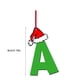thumbnail image 3 of Letras acrílicas navideñas, adornos colgantes planos de acrílico para árbol de Navidad, colgante impreso de doble cara para árbol, coche y mochilas, 2D plano., 3 of 4