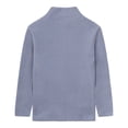 thumbnail image 3 of LittleSpring Big Kids Grey Sweatshirt for Boys Thermal Turtleneck Fleece Pullover High Neck Fall Size 10-12, 3 of 6