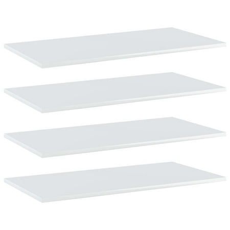 

WONISOLI Bookshelf Boards 4 pcs High Gloss White 31.5 x15.7 x0.6 Chipboard