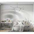 thumbnail image 6 of Tiptophomedecor Background & Patterns Wallpaper Wall Mural - White Swirl, 6 of 8