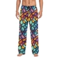 thumbnail image 7 of FORMRS Mens Pajama Pants with Pockets Cotton Sleepwear Lounge Bottoms Sizes S-2XL, Vibrant Dragon Scales Pattern, 7 of 7