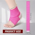 thumbnail image 2 of Lsupdaol 2 Pairs Kid's Ankle Support Brace Elastic Ankle Compression Sleeve Neoprene Wraps Adjustable Sports Foot Brace Protector Breathable Calf Ligament Compression Bandage(Pink), 2 of 13