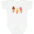 thumbnail image 3 of Inktastic Ice Cream Trio with Sprinkles Boys or Girls Baby Bodysuit, 3 of 5