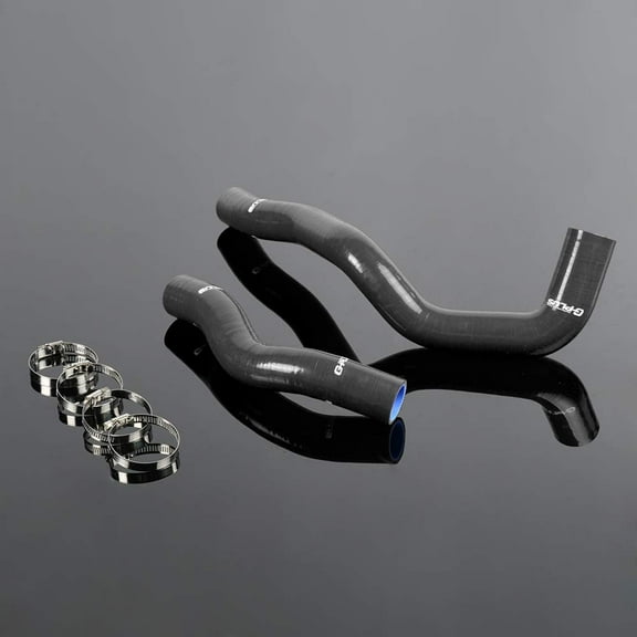 PIT66 Silicone Radiator Hose Kit Black with Clamps Fit for 1993-1998 Toyota Supra SZ SZ-R 2JZ-GTE NA 3.0L