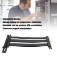 thumbnail image 3 of PCIe 4.0 X16 Riser Cable, 90 Degree High Speed GPU Extension Cable Extender Card Extension Adapter for RTX 4090 Ti for 8900 XT, 3 of 7