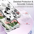 thumbnail image 4 of Compatible with iPhone 13 Wavy Phone Case, Cute Coquette 3D Wave Bubble Pattern and Stylish Wavy Border, Soft TPU, Protection Shockproof Phone Case for Women Girls (Silver), 4 of 8