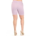 thumbnail image 4 of Women's Plus Size Casual Basic Solid Biker Shorts Pants, 4 of 4