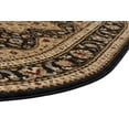 thumbnail image 4 of Traditional Area Rug (6'7'' x 9'6'' Oval) Oriental Black, Gold Living Room Easy to Clean, 4 of 6